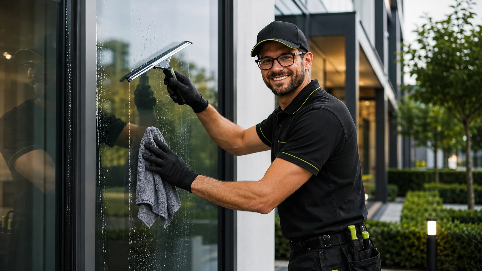Fensterreinigung und Glasreinigung von ZUVERLÄSSIG24 für Privat und Gewerbe
