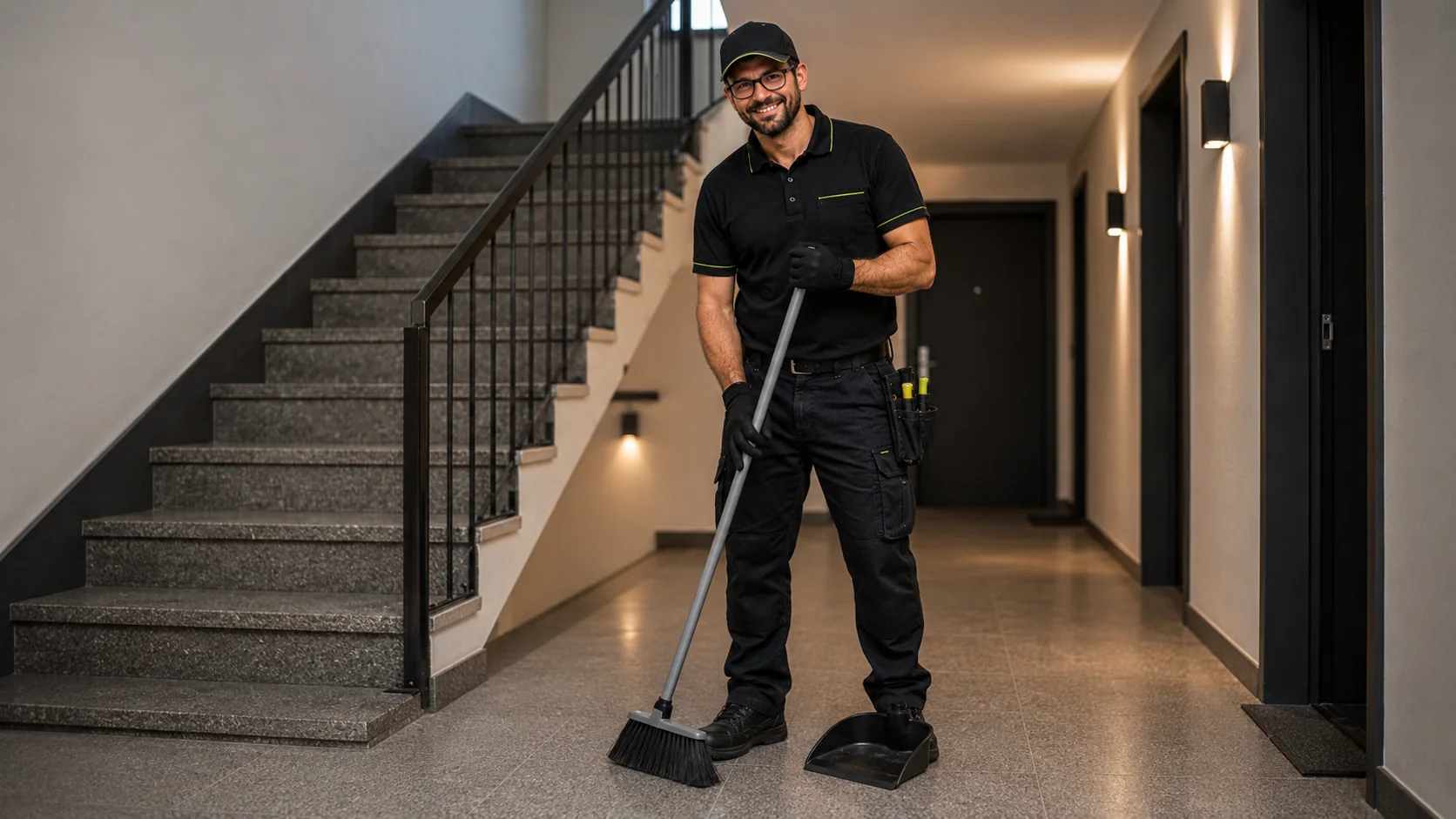 Treppenhausreinigung und Kehrwoche von ZUVERLÄSSIG24