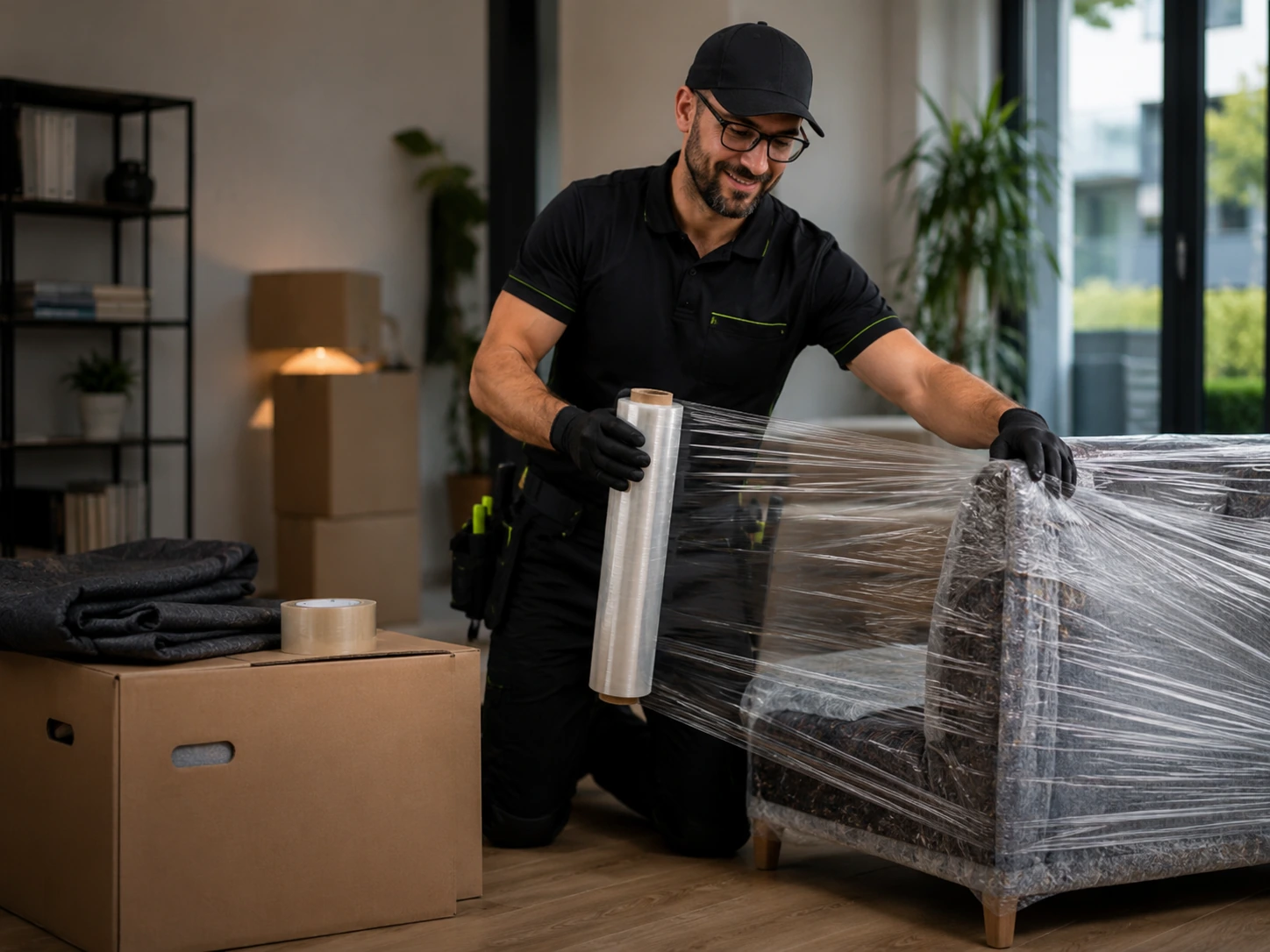 Verpackungsservice und Möbel sichern mit ZUVERLÄSSIG24